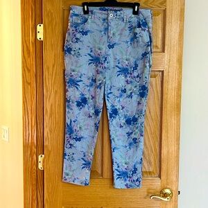 Bandolino - Beautiful Blue Floral Pants - Size 12